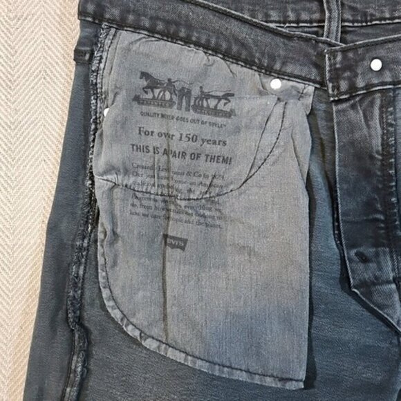 Levi's Jeans Men's W36 L32 Dark Slate Blue Tapered Leg Stretch PC9-04511-5654 - Picture 15 of 16